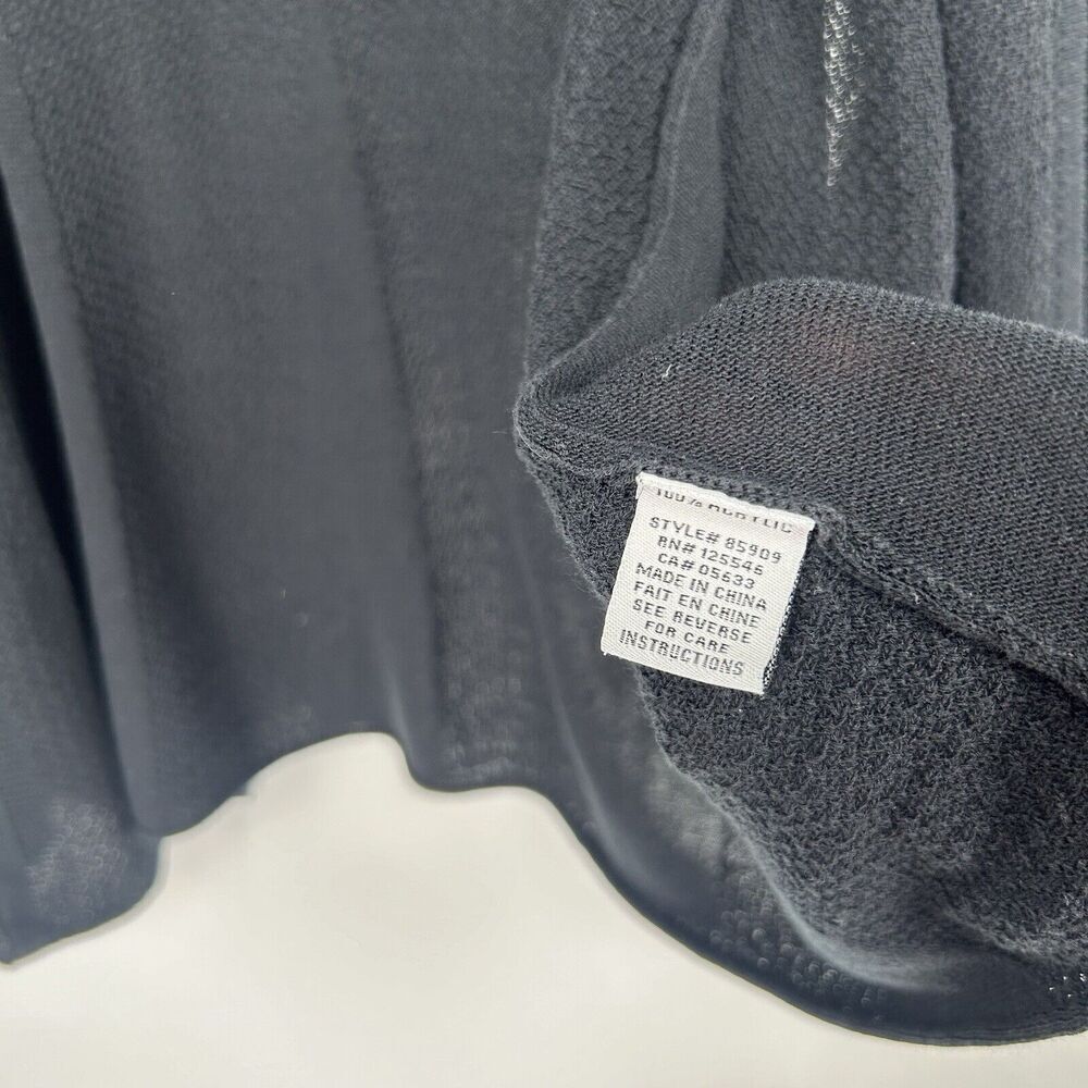 Habitat Open Front Cardigan Black Long Line Lightweight Long Sleeve Size M - Picture 10 of 10
